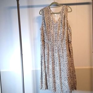 Leopard sleeveless dress